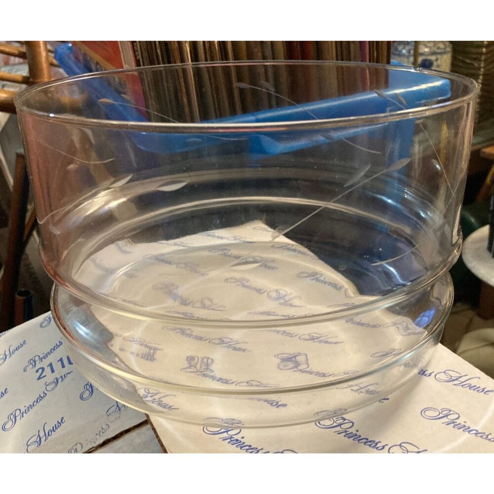 PRINCESS HOUSE Crystal Casuals Salad Bowl #492 NEW &BOXED